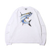 Columbia PFG Carey Chen L/S T Shirt White, Tarpon PM3764-100画像