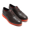 COLE HAAN ZEROGRAND WINGTIP OXFORD WREN BROWN/BLOOD ORANGE C34041画像