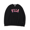 FILA LOGO Crewneck Shirt BLACK FS3077-08画像