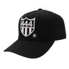 YOSHINORI KOTAKE 444LOGO WOOL BLEND BASEBALL CAP BLACKxWHITE画像