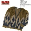 BARNS Lot.BR-21327 SHAGGY DOG CARDIGAN "DIAMOND PATTERN" BR-21328画像