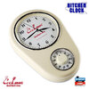 COOKMAN KITCHEN CLOCK IVORY 233-13915画像