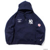 APPLEBUM x MLB NY Yankees Oversize Sweat Parka NAVY画像