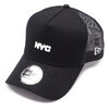 NEW ERA NYCメッシュ キャップ 9FORTY A-Frame Trucker ブラック 13056294画像