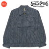 SUGAR CANE FICTION ROMANCE 5oz.INDIGO STRIPE SPORT JACKET SC15071画像