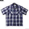 BLUCO OMBRE WORK SHIRTS S/S (NAVY) OL-108TO-022画像