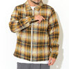 STUSSY Shadow Plaid Zip L/S Shirt 1110220画像