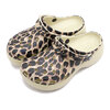 crocs Classic Platform Animal Remix Clog W Bone/Leopard 207844-2Y4画像