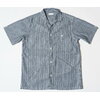 WAREHOUSE Lot 3091 S/S OPEN COLLAR SHIRTS インディゴベースストライプ画像