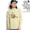 The Endless Summer TES MALIBU STAR CAMP GIRL LONG SLEEVE T-SHIRT -BEIGE- FH-2774341画像