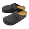 BIRKENSTOCK Boston Wool Anthrazit 160371画像