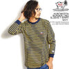 The Endless Summer TES HUNTINGTON BORDER LONG SLEEVE T-SHIRT -NAVY- FH-2774300画像