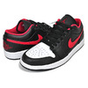 NIKE AIR JORDAN 1 LOW black/fire red-white 553558-063画像