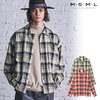 MSML/MUSIC SAVED MY LIFE GRAPHIC CHECK SHIRT M1-02B5-SL01画像