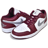 NIKE AIR JORDAN 1 LOW BORDEAUX cherrywood red/cement grey 553558-615画像