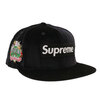 Supreme 22FW Velour Box Logo New Era BLACK画像