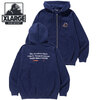 X-LARGE STORE ADDRESS ZIP HOODED SWEAT NAVY 101224012035画像