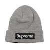 Supreme × NEW ERA 22AW Box Logo Beanie HEATHER GRAY画像