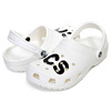 crocs CLASSIC LOGO CLOG WHITE/BLACK 206668-103画像