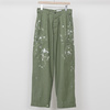 marka BAKER PANTS PAINTED - organic cotton back satin - M23A-08PT11C画像