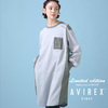 AVIREX CREW NECK MILITARY SWEAT ONEPIECE画像