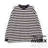 AVIREX BORDER LOGO LONG SLEEVE T-SHIRT画像