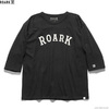 ROARK REVIVAL "MEDIEVAL LOGO" 3/4 SLEEVE TEE (BLACK) RFTJ900画像