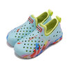 HUNTER LITTLE KIDS MARBLE WATER SHOE bleached blue marble/zesty ylw KFF5105EVA-BMZ画像