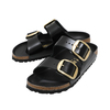 BIRKENSTOCK Arizona Big Buckle NATURAL LEATHER High Shine BLACK 1021476画像