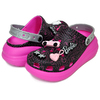 crocs BARBIE CLASSIC CRUSH CLOG BLACK 208819-001画像