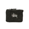 STUSSY CANVAS COIN POUCH BLACK画像