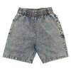 COOKMAN Chef Pants Short Snow Washed Denim Blue画像