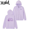 X-girl MY EMOTIONS ZIP UP SWEAT HOODIE XGIRL 105233012003画像