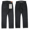 FULLCOUNT 1101BK Straight Black Selvedge Denim画像