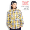 BIG MIKE HEAVY FLANNEL SHIRTS - BGE×WHT 1023351022画像