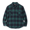 SUGAR CANE OMBRE PLAID HEAVY FLANNEL WORK SHIRT SC29176画像