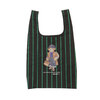 POLO RALPH LAUREN STRIPE SHOPPING TOTE BLACK画像