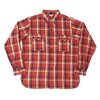 WAREHOUSE Lot 3022 FLANNEL SHIRTS WITH CHINSTRAP G柄 NON WASH画像