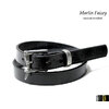 MARTIN FAIZEY 1.0inch BRIDLE QUICK RELEASE LEATHER BELT画像