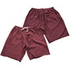 DUBBLE WORKS Lot 78003 SWEAT SHORT PANTS Bordeaux 242-74003画像