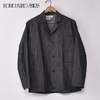 INDIVIDUALIZED SHIRTS LOUNGER JACKET RIGID DENIM BLACK画像