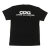 CDG COMME des GARCONS BACKPRINT LOGO T-SHIRT BLACK画像