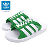 adidas GAZELLE BEACH SLIDES Green/Footwear White/Footwear White JQ7426画像