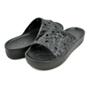 crocs CLASSIC PLATFORM GEOMETRIC SLIDE BLACK 209564-001画像