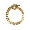 LAVER No.19 9MM CURB CHAIN T BAR BRACELET GOLD画像