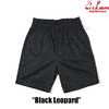 COOKMAN Chef Pants Short Black Leopard 231-31987画像