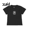X-girl FACE ROUNDED SQUARE S/S BABY TEE 105243011014画像