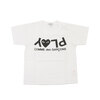 PLAY COMME des GARCONS KIDS PLAY HEART LOGO TEE AX-T567-100画像