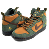 NIKE SB DUNK HIGH PRO QS PASS-PORT carbon green/cider-wheat gold DO6119-300画像