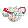 crocs PEANUTS CLASSIC CLOG KIDS WHITE/MULTI 208630-94S画像